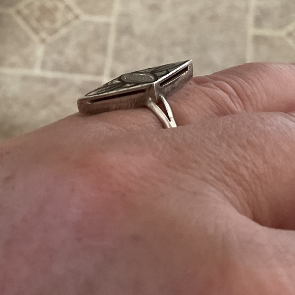 NWOT Sterling Silver 925 Unique Ring Size US 7 - Picture 5 of 8